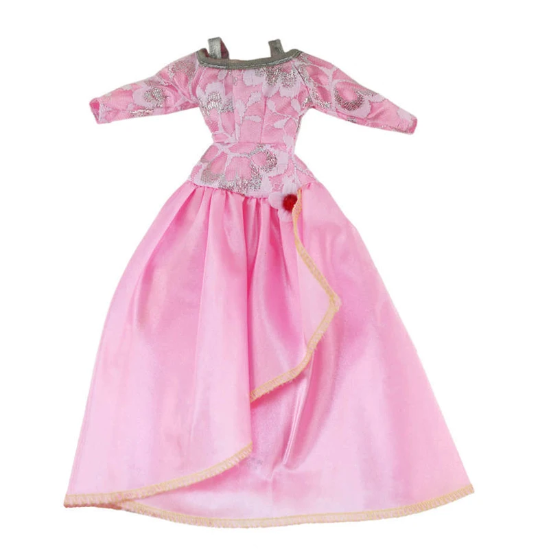 Розовый Модный кукла 1/6 Одежда для куклы Барби принцесса вечерние платье для куклы Барби наряды платье 1:6 кукла аксессуары детская игрушка