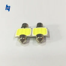 500Pieces/lot Free Shipping High Power Festoon COB 31MM / 36MM /39MM / 41MM 1.5W 12V Dome Lamps Indicator Light White Bulbs