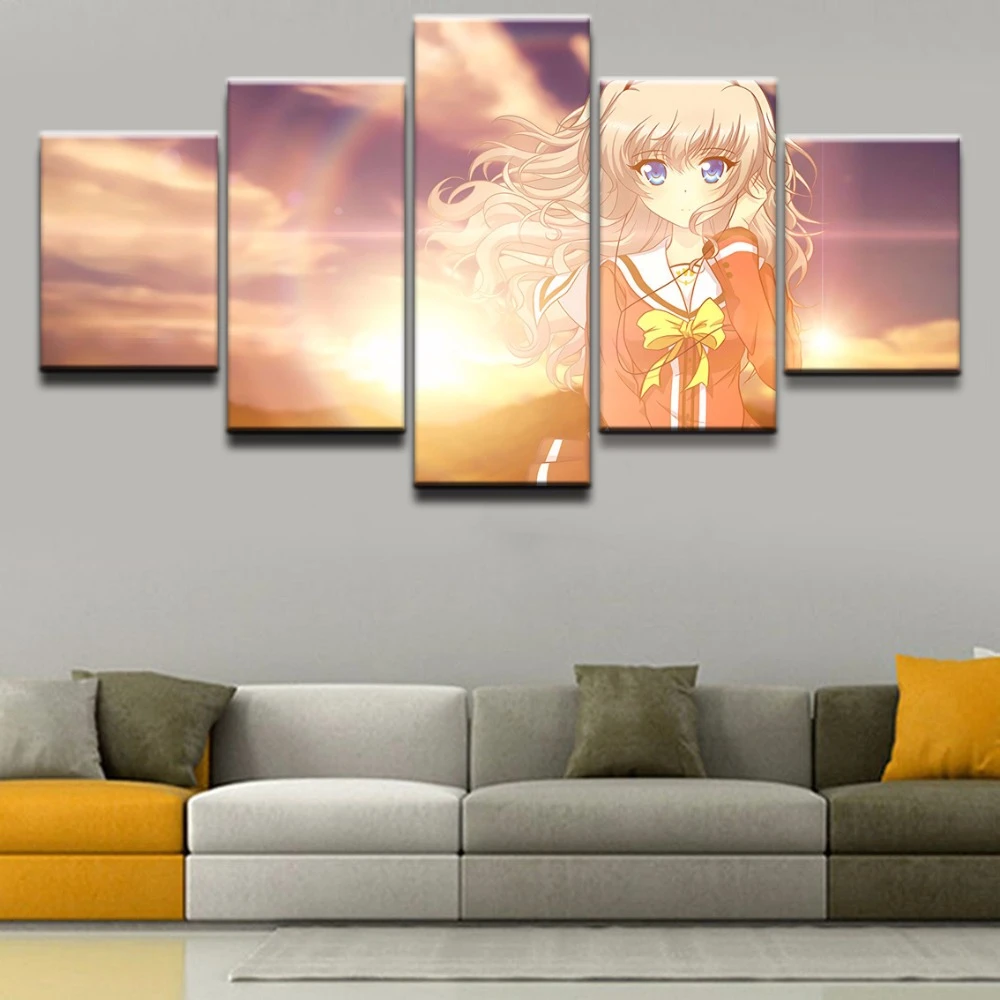 Charlotte Anime Poster Canvas Wall Art Living Room Modern Decoration No Frame Giclee Art Collectibles Vadel Com