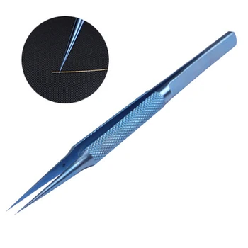 

Precision Titanium Alloy Fly Line Fingerprint Tweezers for Phone Wire Repair Clip Jumper Line 0.1mm