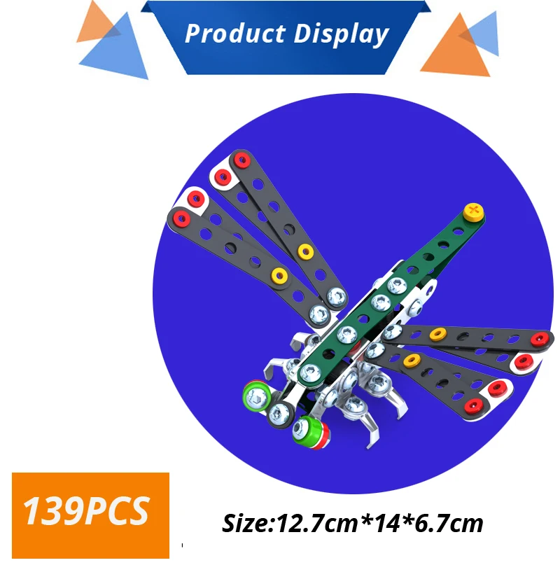 UMEILE бренд 3 стиля 3D металлическая головоломка животное Стрекоза бабочка игрушечный Кузнечик Сборная модель подарок