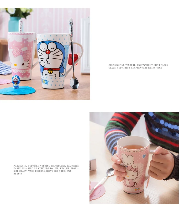 OUSSIRRO 550 мл мультфильм Тоторо животные Кружка Керамическая милая пара чашка кофе молоко чашка детский подарок на день рождения