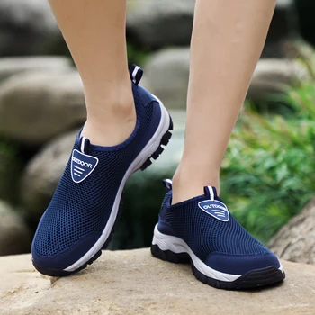 

2019 Men's Outdoor Aqua Shoes Men Summer Mesh Breathable Waterproof Slip-On Outdoor Trekking Water Shoes Man Calzado De Hombre
