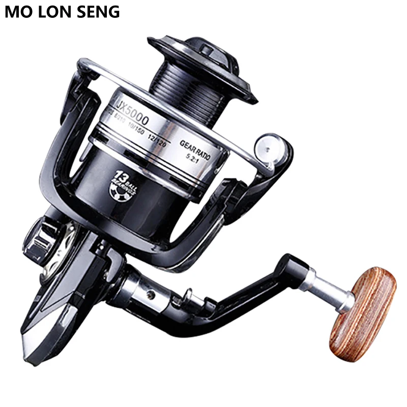

LOMONSENG Spinning Reel 2000-7000 Series High Speed 5.2:1 13BB Fishing Reels Spinning for Saltwater Lake Fishing Wheel Reel