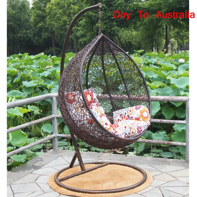 Ony To Australia Brand New Top Quality Garden Pe Rattan Egg Chair Ony To Australia Brand New Top Quality Garden Pe Rattan Egg Chair Indoor Outdoor Swing Hanging 4 Colors