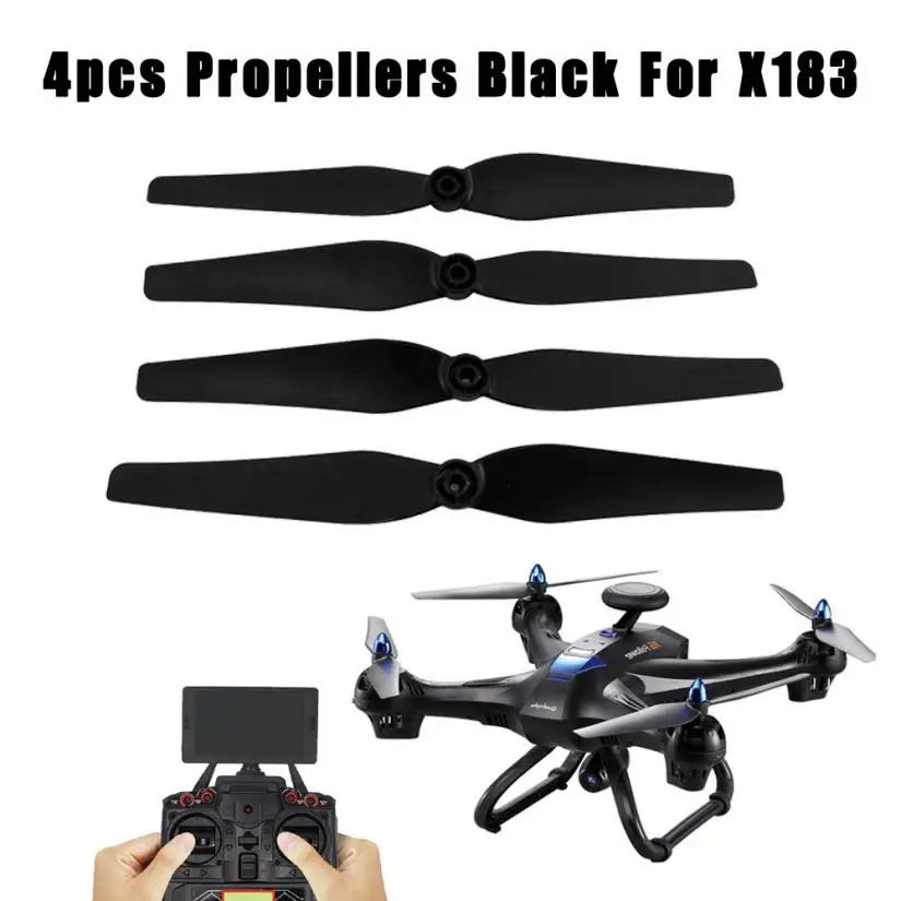 

New Part For RC Drone 100% New 4PCS A&B Propellers Black For Global Drone X183 Drone Part t226