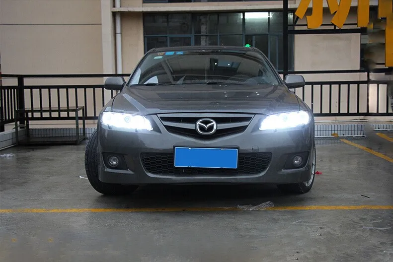 Автомобильный Стайлинг для Mazda 6 фары 2004-2013 мазда 6 светодиодный налобный фонарь универсальный тип DRL Биксеноновые линзы Высокий Низкий луч парковка