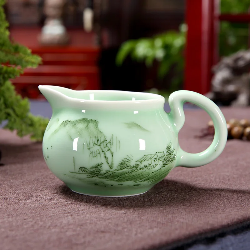 180ml Hand painted tea fair cups pottery Kung Fu tea set ...