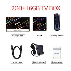 H96 MAX Plus Android 8,1 4G 32G 64G набор топ cajas 4 K Ultra HD H.265 inteligente caja de tv USB 3,0 двойной Wifi 2,4/5,0G reproduct - Цвет: 2gb 16gb tv box