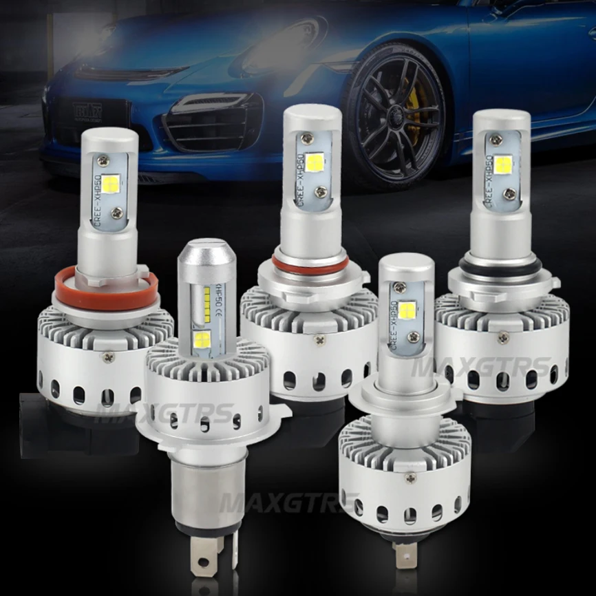 2x H4 H7 H8 H11 9005 HB3 9006 HB4 H1 H3 CREE чип XHP50 внешний автомобильная светодиодная лампочка головной светильник вождения светильник s лампа светильник источник