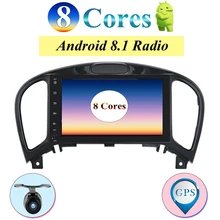 Octa Core 8 “IPS Screen In Dash 2 Din Android 8.1 Car Stereo GPS Per Nissan Juke Auto Radio FM RDS WiFi BT Fotocamera di Navigazione