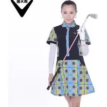 CAIIAWAV Летняя женская клетчатая юбка для гольфа дышащие шорты для гольфа дамское хлопковое быстросохнущее платье для гольфа спортивная одежда S~ XXXL