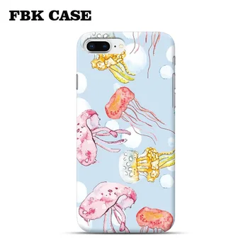 

Jellyfish Phone Cases 3d full warp print cove For iPhone 5 6 7 Plus XR XS Max pc phone Case back cover Dropshipping Support