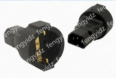 Power Plug Adapter IEC 320 C14 Male to 3Pin European Female For PDU UPS #WPT604 | Электроника