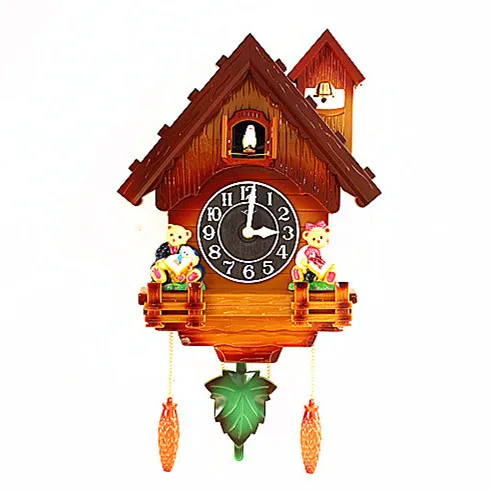Европейские часы cuckoo кварцевые chime креативный Простой Большой циферблат