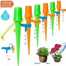 12Pcs Stable Automatic Irrigation Watering Spike for Plants Flower Indoor Household Auto Drip Irrigation Watering System Waterer