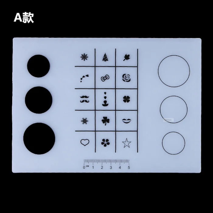 1 шт силиконовый штамп для ногтей коврик для дизайна ногтей лак для переноса рисунка коврик заполняющий цвет маникюрный шаблон инструменты штамповочный трафарет