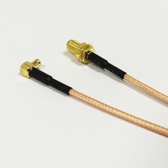 Угловой плетеный кабель RF RP SMA Female to MCX Male Right Angle Pigtail Cable RG316 15 см " по оптовой цене быстрая