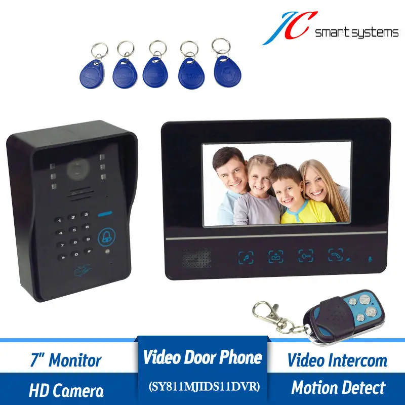 Motion detection color video doorphone with night vision HD font b camera b font for font