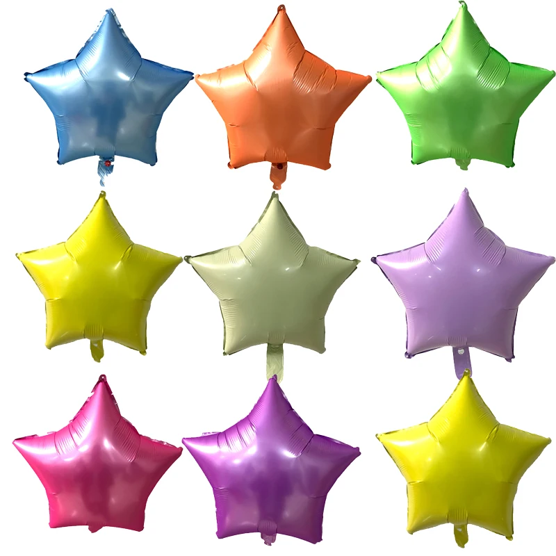 

10pc 18 Inch/ 45cm Foil Star Balloon - 13 Colors To Choose - Helium Metallic Wedding Children's birthday Party Decoration Globos