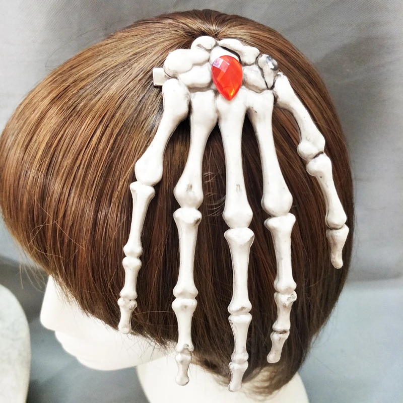 Antique-Steampunk-Jewelry-Skeleton-Hand-Hair-Clips-Rose-Flower-Goth-Hair-Accessories-Crystal-Hairpins-Handmade (2)