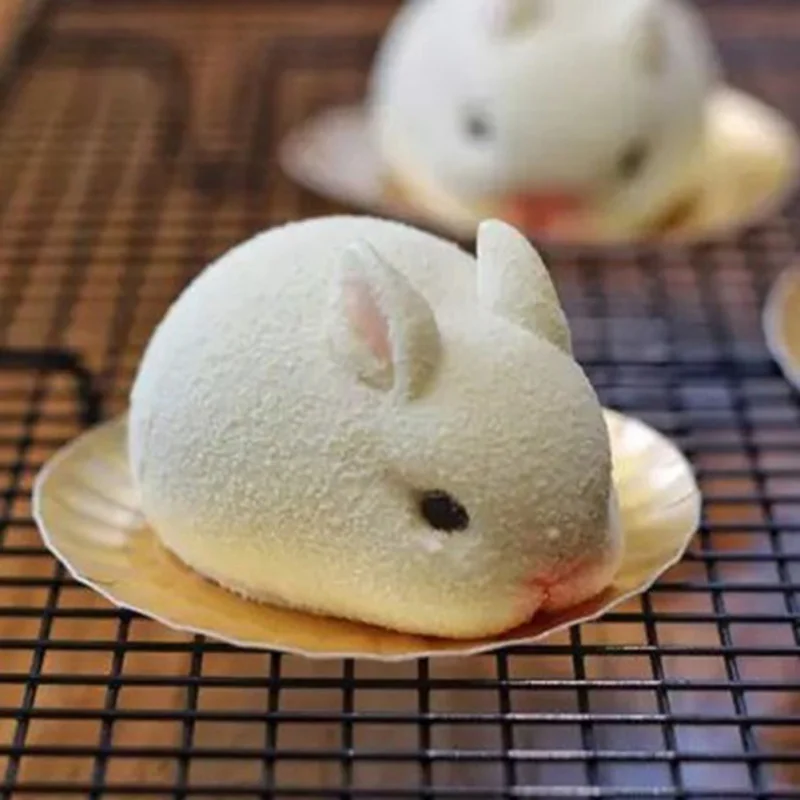 

3D Easter Bunny Soap Silicone Molds Rabbit Candle Resin Clay Mold Chocolate Candy Mold Fondant Cake Decorating Tools