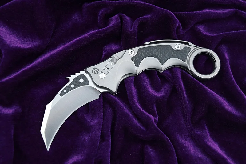 LEMIFSHE MG pterosaur складной нож с шариком для пивоварения M390 лезвие из титана + CF