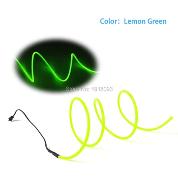 

1Meter 5.0mm EL Wire Not included Controller 10Colors Select LED Strip Neon Glow Light Waterproof and Flexible EL Lamp