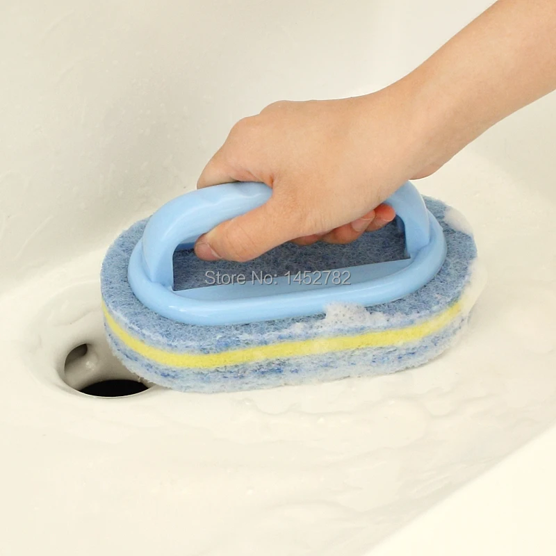 

Cleaning Bathroom Toilet Kitchen Glass Stainless Steel Wall Cleaning Bath Brush Corner Brushes
