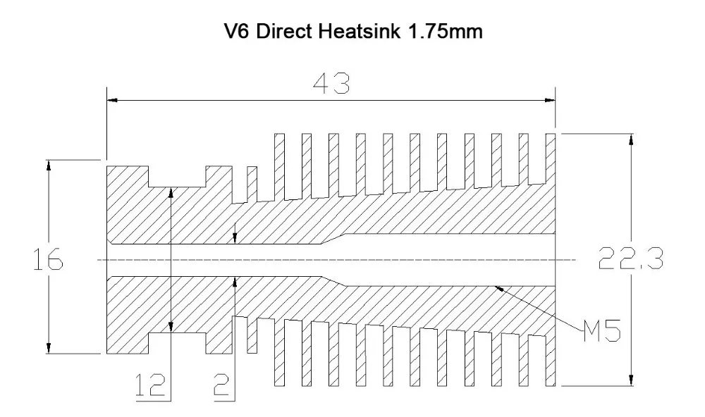 3D V6 j-головка Hotend короткое расстояние с охлаждающим вентилятором 1,75 мм 3,0 мм Прямые нити Wade экструдер для 3d принтера kossel экструдер
