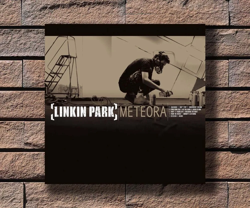 

Y456 Linkin Park Meteora Music Rapper Album Cover Hot Poster Art Canvas Print Decoration 16x16 24x24 27x27inch
