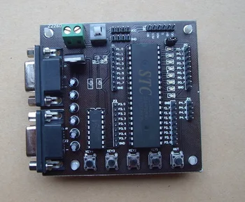 

STC12C5A60S2 MCU Streamlined Development Board 232 Double Serial Communication Full IO Output Learning Board