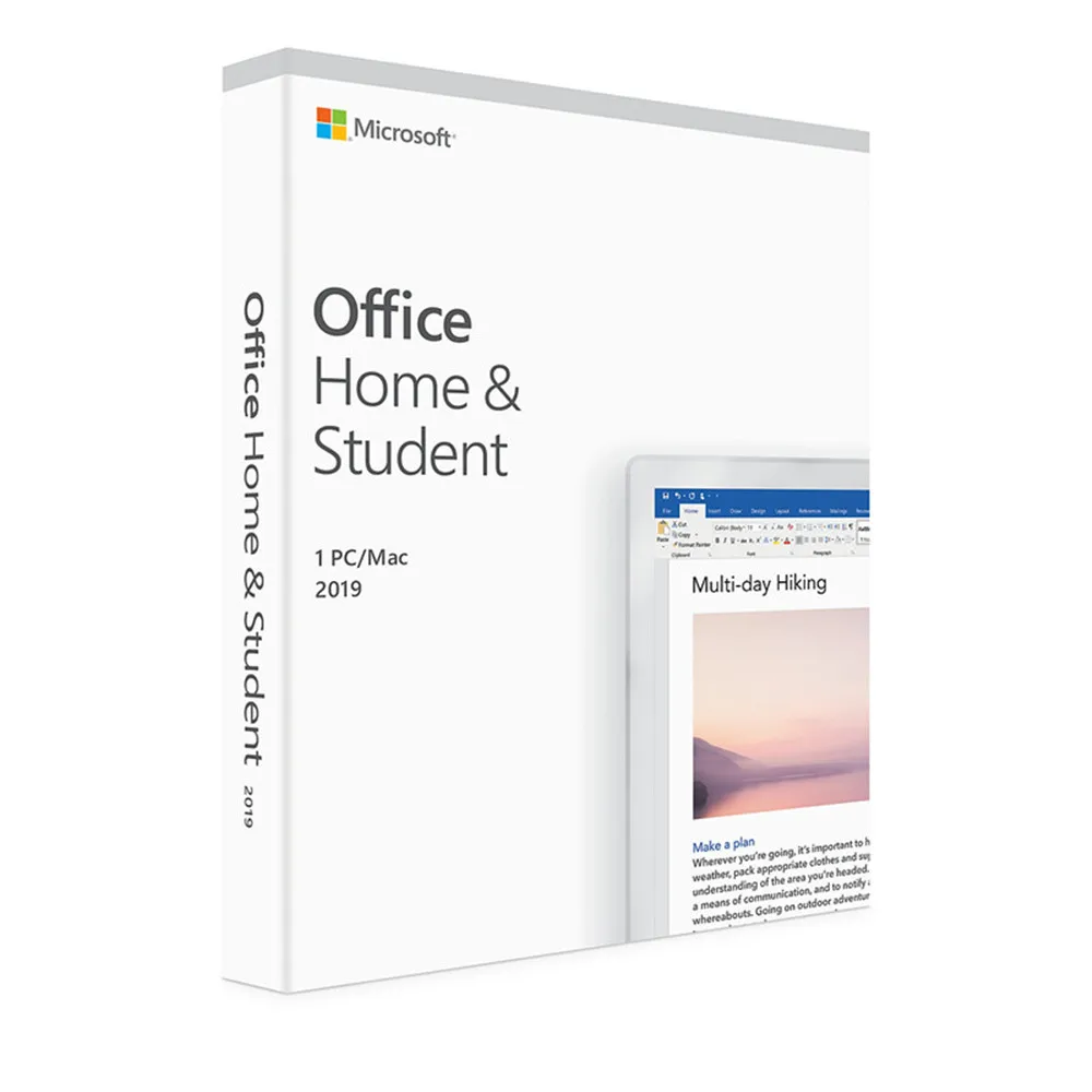 

Microsoft Office Home And Student 2019 For Windows 10 Software Product Key Retail Box DVD Version | 1 User