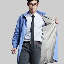 Мужской Стиль Серебряного волокна Двухслойное электромагнитное излучение пальто с крышкой, компьютерная комната, с защитой от ЭМП, RFID блок