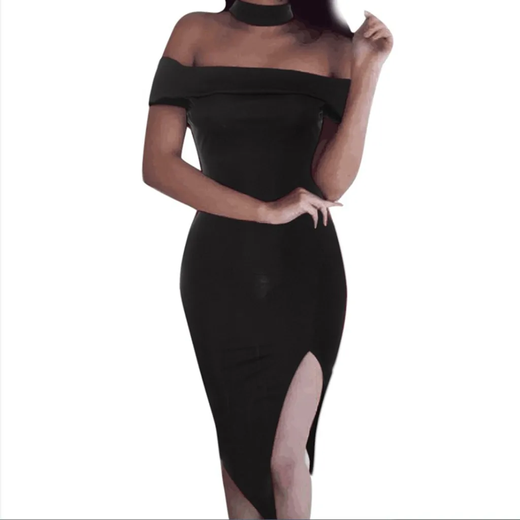 Summer Dress Women Bandage Bodycon Sleeveless Evening Party  Short Dress Lot Summer Sexy Off Shoulde Sexy Vestidos
