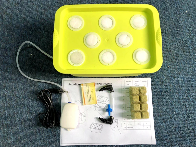 8 Holes Plant Site Hydroponic System Indoor Garden Cabinet Box Grow Kit Bubble Garden Pots Planter Nursery Pot 8 Holes Plant Site Hydroponic System Indoor Garden Cabinet Box Grow Kit Bubble Garden Pots Planter Nursery Pot