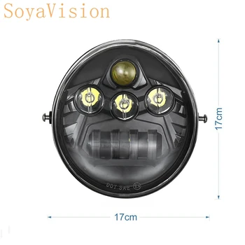 

DOT Approved 2017 LED HEADLIGHT Motorcycle Aluminum LED Headlight For Harley V Rod VROD VRSCA VRSC