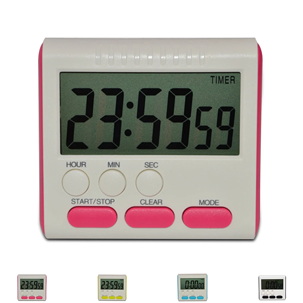 

Practical Digital Time Magnetic Large LCD Digital Kitchen Timer Alarm Count Up&Down Clock 24 Hours HQ