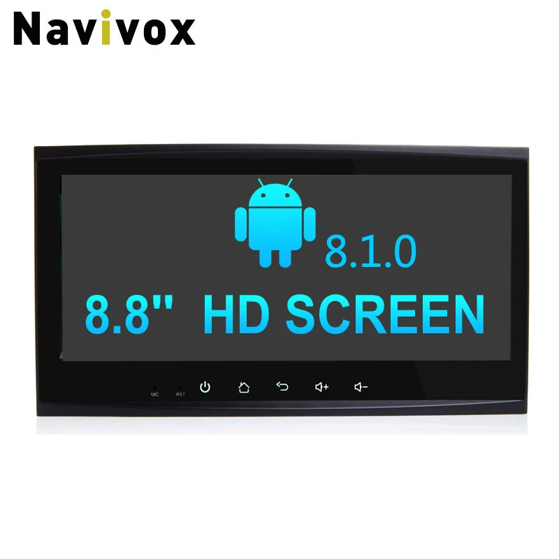 Navivox 8.8 '' 2 din Android 8.1.0 8-ядерный автомобильный GPS-навигатор Стереозвук для Touareg Old Ram2G Автомобильный радиоприемник GPS-навигатор - Цвет: RAM  2G ROM 32G