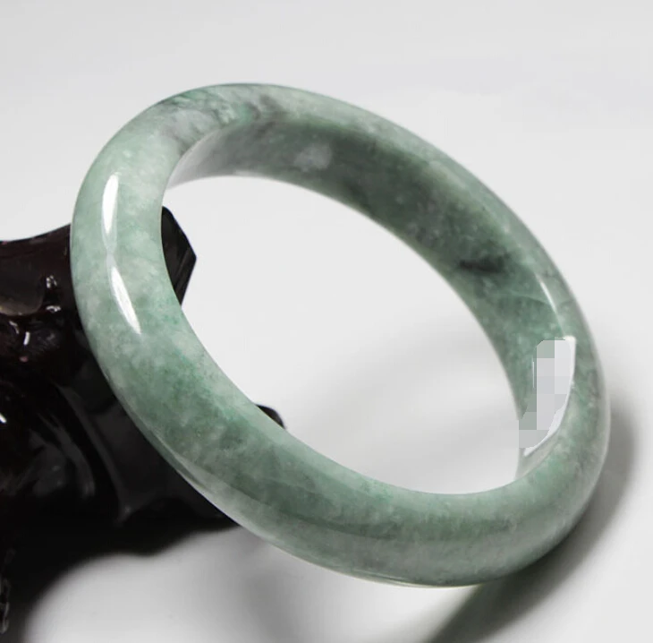 

0370 Natural Green Jadeite Jade Gems Bracelet Bangle