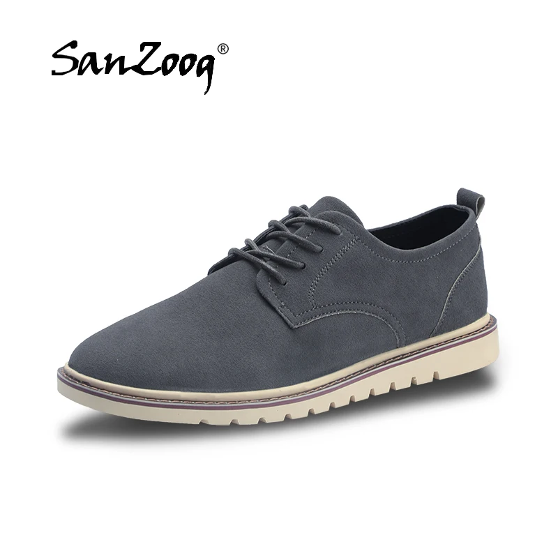 

New Fashion British Style Low DR Martens Shoes Leather Men Casual Shoes Lace Up Cow Suede Oxfords For Gentleman Plus Size 47