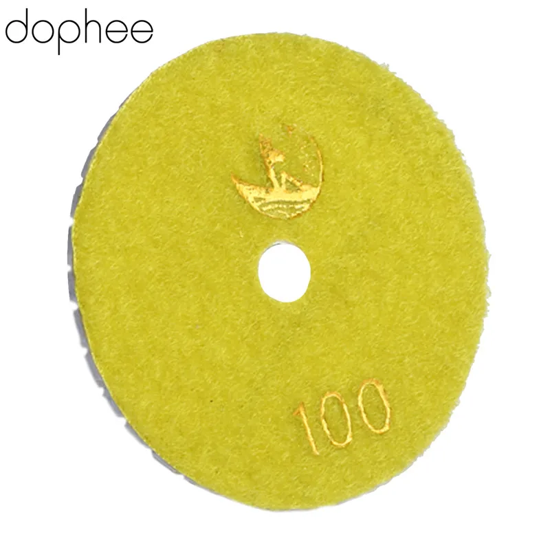 Dophee желтый 80 мм/3 &quotПрофессиональный мокрой/сухой Гранит Бетон мрамор Алмазные