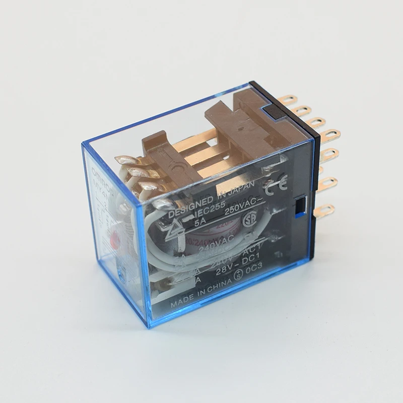 MY4NJ intermediate relay HH54P AC220V DC24V 12 v small magnetic MY4N J 14 feet