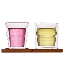 Прозрачная квадратная термостойкая стеклянная чайная чашка кунг-фу домашние кофейные кружки чашка чай большой финкан креативные кружки для воды простые DDBXX71