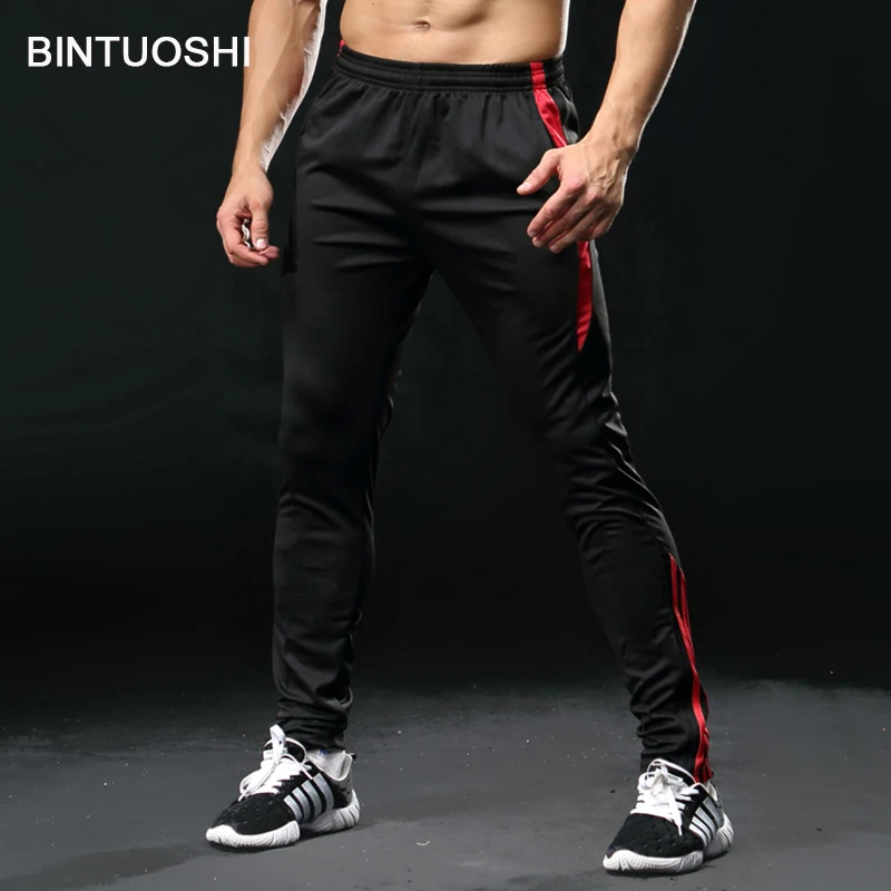 

Men Jogging Pants Men With Pocket Football Soccer Training Pants Fitness Workout Running Sport Soft Trousers