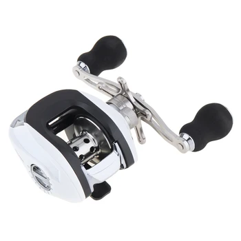 

White 17+1BB 6.3:1 Gear Ratio Fishing Bait Casting Reel Braking Force 8KG / 17.6LB with Right Left Hand Optional