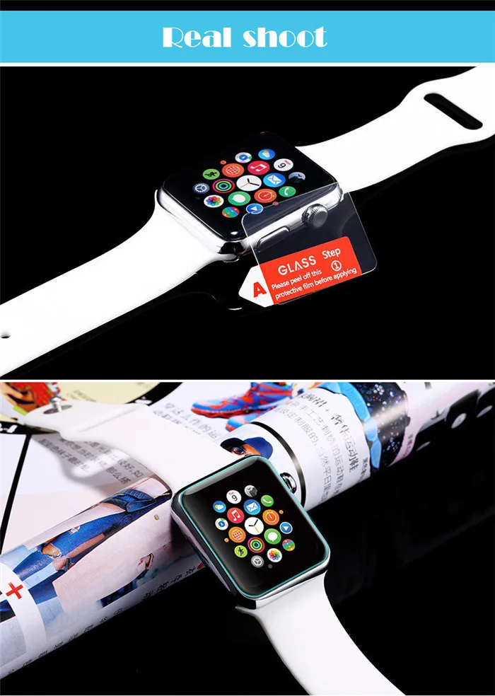 3D Arc Edge закаленное стекло для Apple Watch 1 2 3 4 iwatch 38 42 44 40 мм 38 мм 40 мм 42 мм 44 мм Защитная пленка для экрана