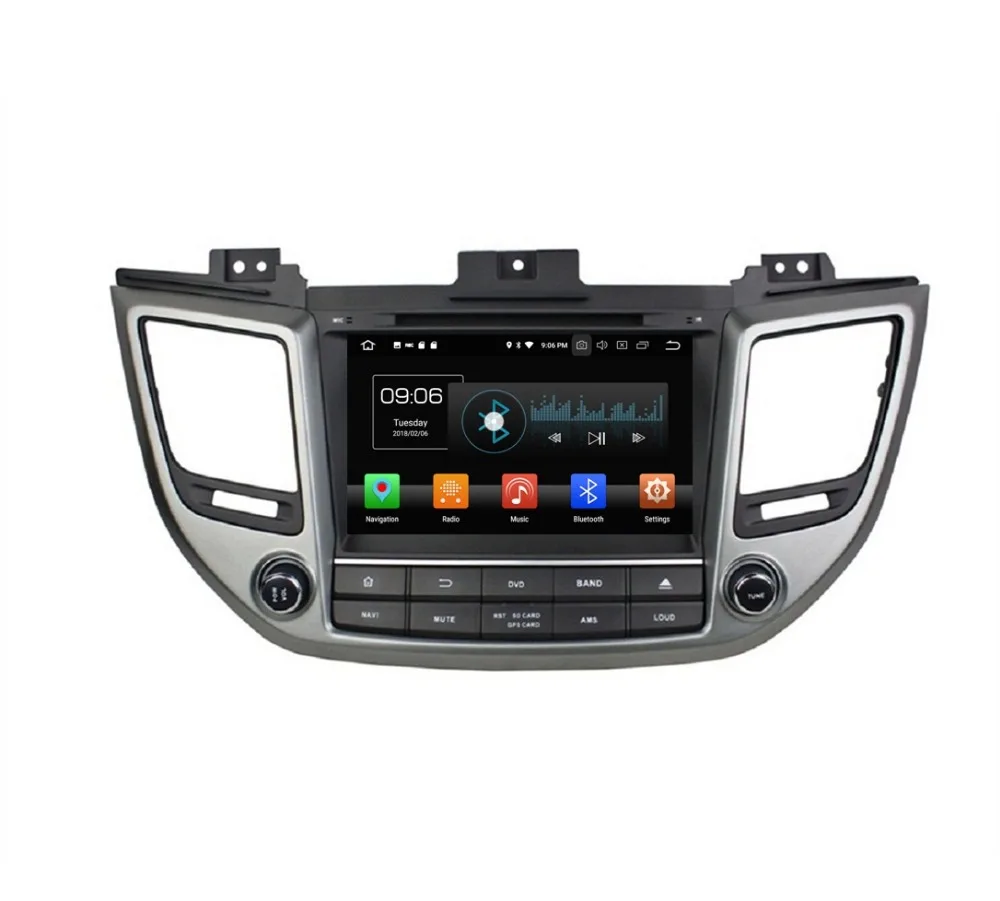 Discount IPS Screen 4GB+32GB 8" Octa Core Android 8.0 Car DVD Player for Hyundai Tucson ix35 2015 2016 Radio GPS WIFI Bluetooth TV USB 2