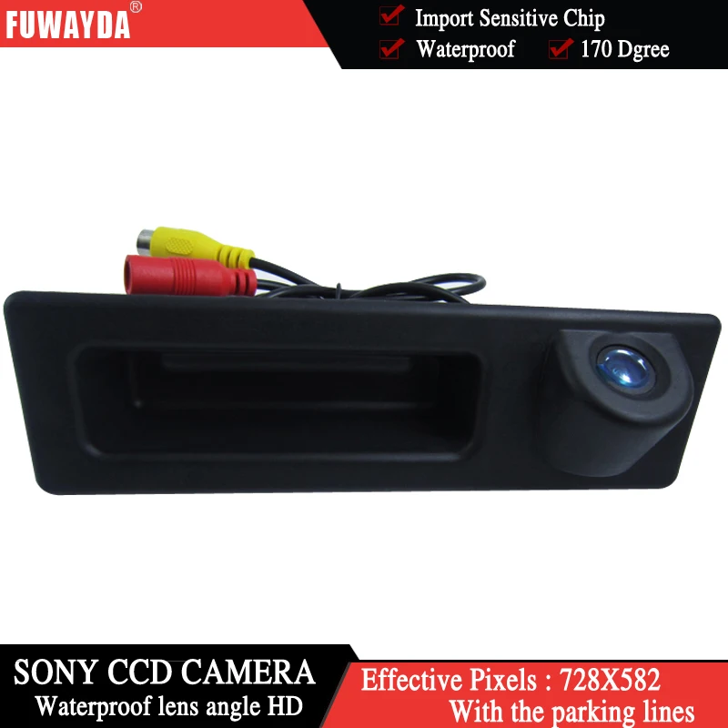 FUWAYDA беспроводная автомобильная ручка для грузовика, цветная SONY CCD Автомобильная камера заднего вида, парковочная камера заднего вида для BMW F10 F11 F25 F30 BMW 5 HD