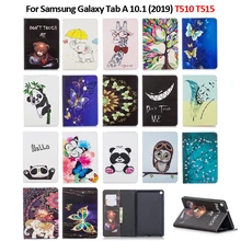 Для samsung Tab A 10,1 чехол смарт окрашенный кожаный чехол-подставка для samsung Galaxy Tab A 10,1 SM-T510 SM-T515 Funda